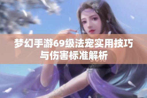 梦幻手游69级法宠实用技巧与伤害标准解析