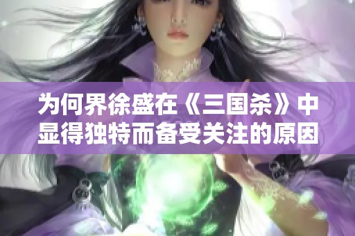 为何界徐盛在《三国杀》中显得独特而备受关注的原因分析