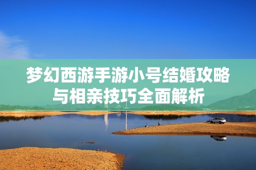 梦幻西游手游小号结婚攻略与相亲技巧全面解析