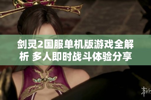 剑灵2国服单机版游戏全解析 多人即时战斗体验分享
