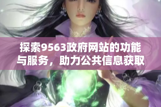 探索9563政府网站的功能与服务，助力公共信息获取与交流