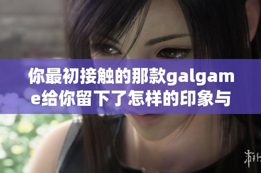 你最初接触的那款galgame给你留下了怎样的印象与回忆？