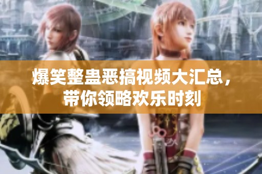 爆笑整蛊恶搞视频大汇总，带你领略欢乐时刻