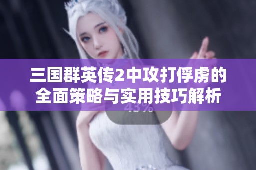 三国群英传2中攻打俘虏的全面策略与实用技巧解析