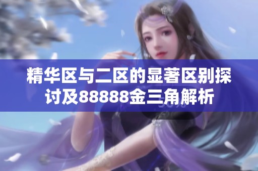 精华区与二区的显著区别探讨及88888金三角解析