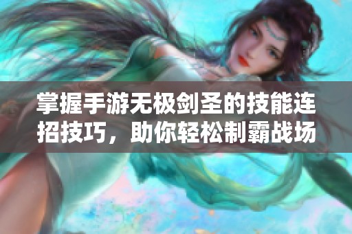 掌握手游无极剑圣的技能连招技巧，助你轻松制霸战场！