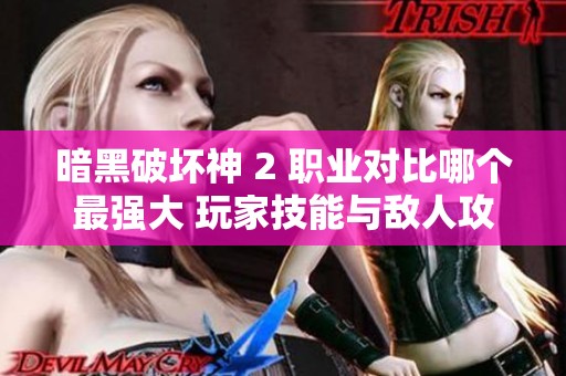 暗黑破坏神 2 职业对比哪个最强大 玩家技能与敌人攻击分析
