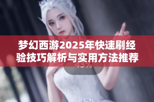 梦幻西游2025年快速刷经验技巧解析与实用方法推荐
