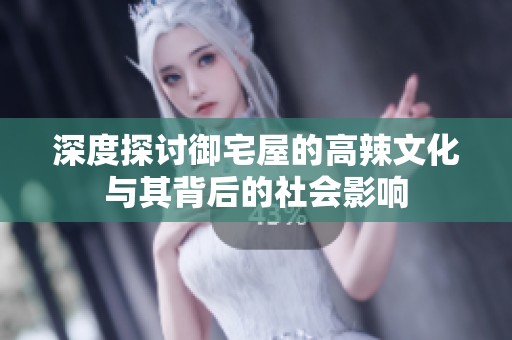 深度探讨御宅屋的高辣文化与其背后的社会影响