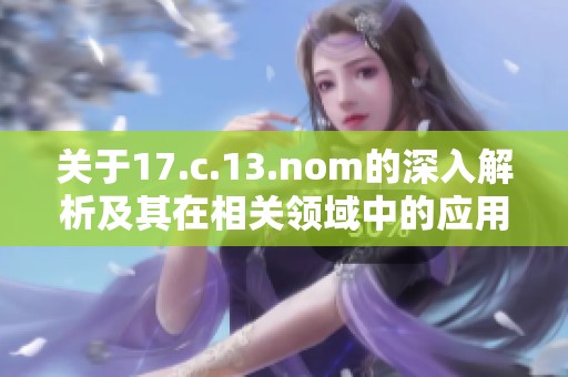 关于17.c.13.nom的深入解析及其在相关领域中的应用探索