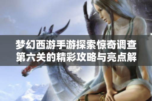 梦幻西游手游探索惊奇调查第六关的精彩攻略与亮点解析