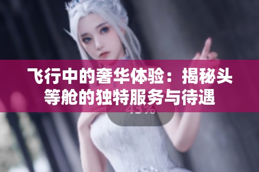 飞行中的奢华体验：揭秘头等舱的独特服务与待遇
