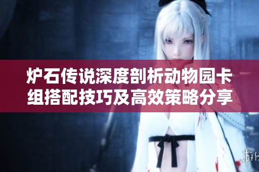 炉石传说深度剖析动物园卡组搭配技巧及高效策略分享