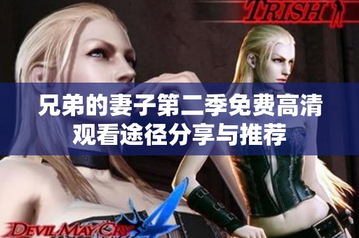 兄弟的妻子第二季免费高清观看途径分享与推荐