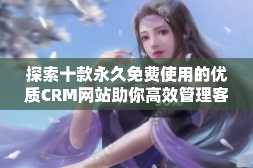 探索十款永久免费使用的优质CRM网站助你高效管理客户关系