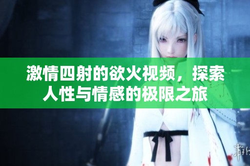 激情四射的欲火视频，探索人性与情感的极限之旅