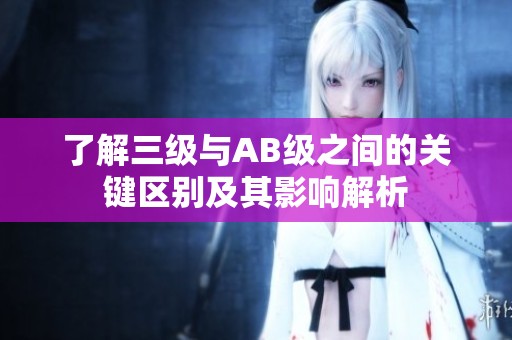 了解三级与AB级之间的关键区别及其影响解析