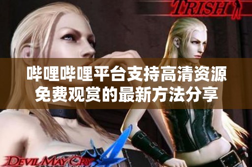 哔哩哔哩平台支持高清资源免费观赏的最新方法分享