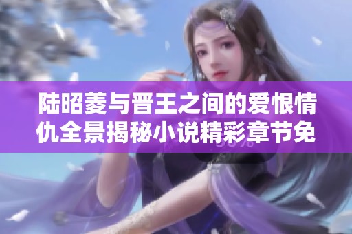 陆昭菱与晋王之间的爱恨情仇全景揭秘小说精彩章节免费分享