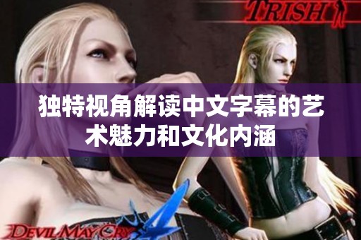 独特视角解读中文字幕的艺术魅力和文化内涵
