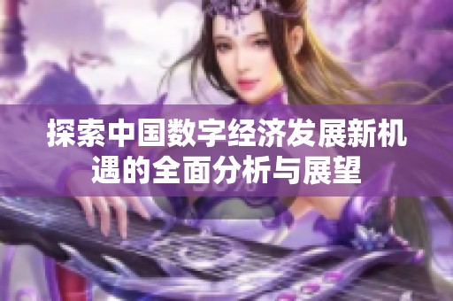 探索中国数字经济发展新机遇的全面分析与展望