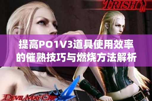 提高PO1V3道具使用效率的催熟技巧与燃烧方法解析(1)