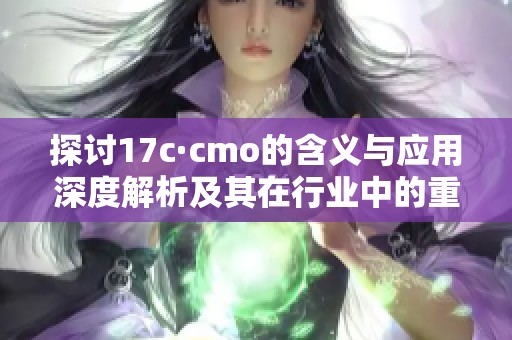 探讨17c·cmo的含义与应用深度解析及其在行业中的重要角色
