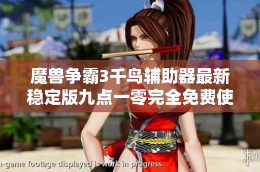 魔兽争霸3千鸟辅助器最新稳定版九点一零完全免费使用指南