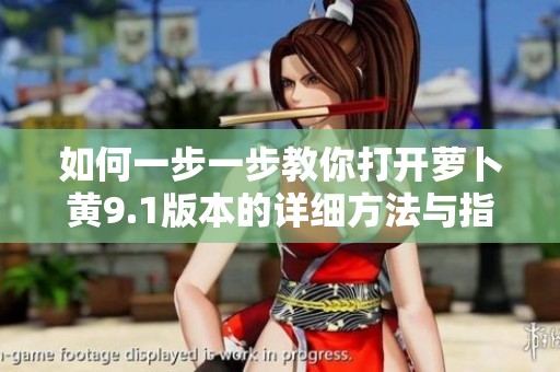 如何一步一步教你打开萝卜黄9.1版本的详细方法与指南