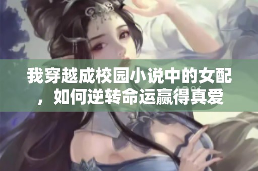 我穿越成校园小说中的女配，如何逆转命运赢得真爱