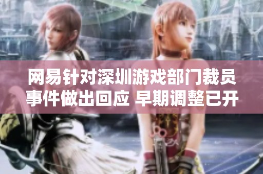 网易针对深圳游戏部门裁员事件做出回应 早期调整已开始