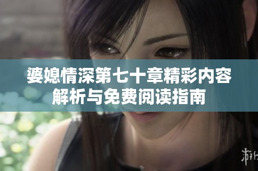 婆媳情深第七十章精彩内容解析与免费阅读指南