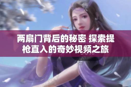 两扇门背后的秘密 探索提枪直入的奇妙视频之旅