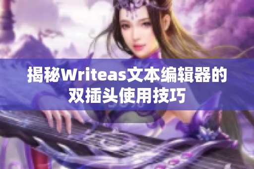 揭秘Writeas文本编辑器的双插头使用技巧