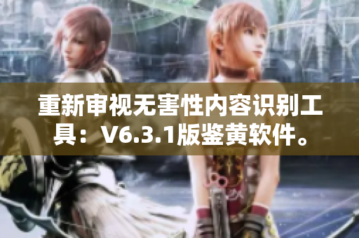 重新审视无害性内容识别工具：V6.3.1版鉴黄软件。