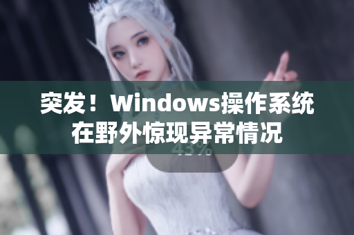 突发！Windows操作系统在野外惊现异常情况