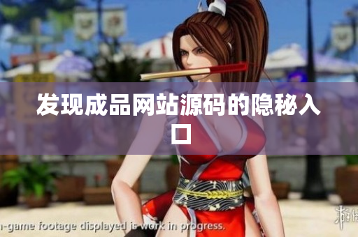 发现成品网站源码的隐秘入口