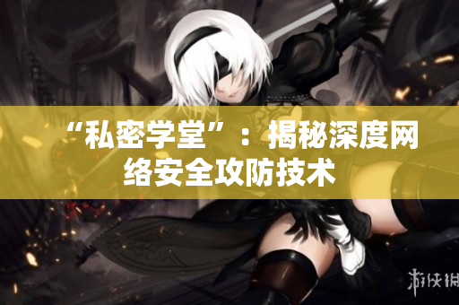 “私密学堂”：揭秘深度网络安全攻防技术