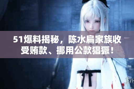 51爆料揭秘，陈水扁家族收受贿款、挪用公款猖獗！