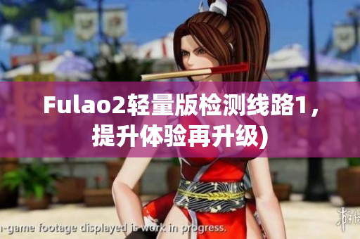 Fulao2轻量版检测线路1，提升体验再升级)