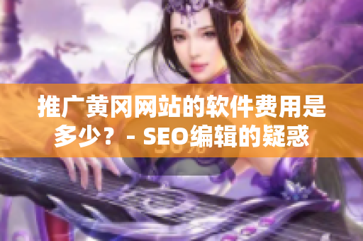 推广黄冈网站的软件费用是多少？- SEO编辑的疑惑