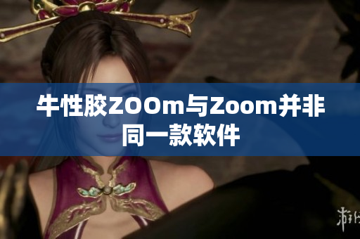 牛性胶ZOOm与Zoom并非同一款软件
