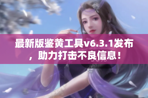 最新版鉴黄工具v6.3.1发布，助力打击不良信息！