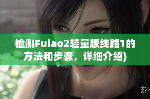 检测Fulao2轻量版线路1的方法和步骤，详细介绍)