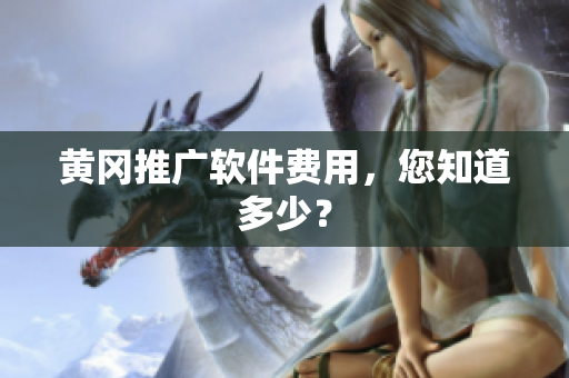 黄冈推广软件费用，您知道多少？