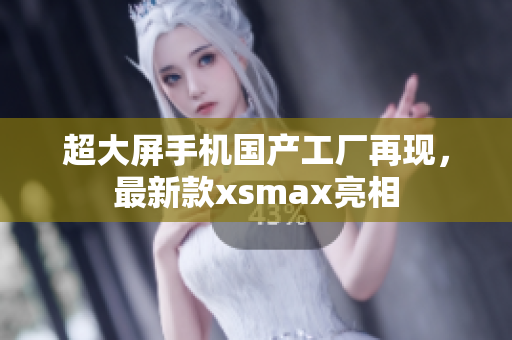 超大屏手机国产工厂再现，最新款xsmax亮相